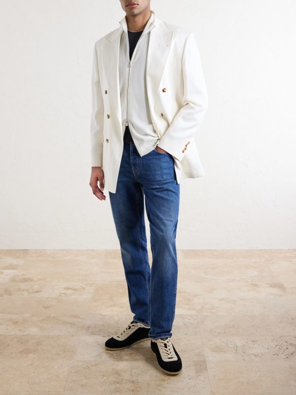 Cashmere Zip-Up Sweater - OU