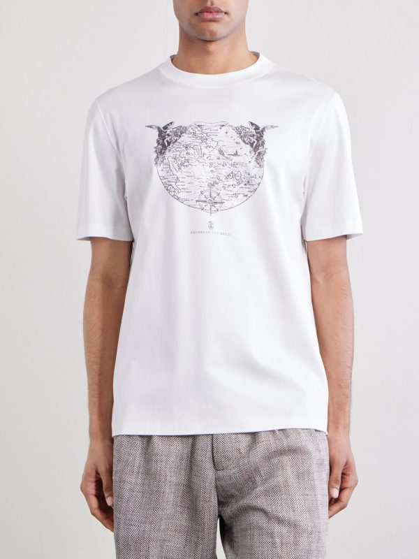 Logo-Print Cotton-Jersey T-Shirt - FR Logo-Print Cotton-Jersey T-Shirt - FR