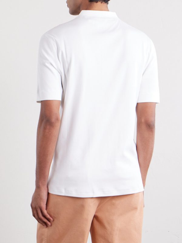 Ribbed Jersey Henley T-Shirt - BK Ribbed Jersey Henley T-Shirt - BK