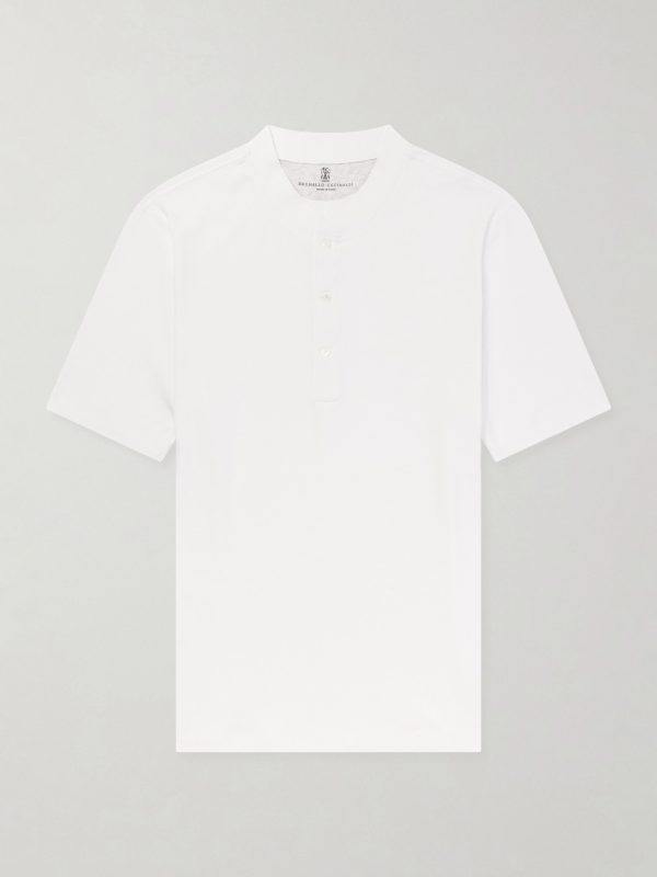 Ribbed Jersey Henley T-Shirt Ribbed Jersey Henley T-Shirt