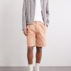 Straight-Leg Pleated Cotton Shorts - OU Straight-Leg Pleated Cotton Shorts - OU