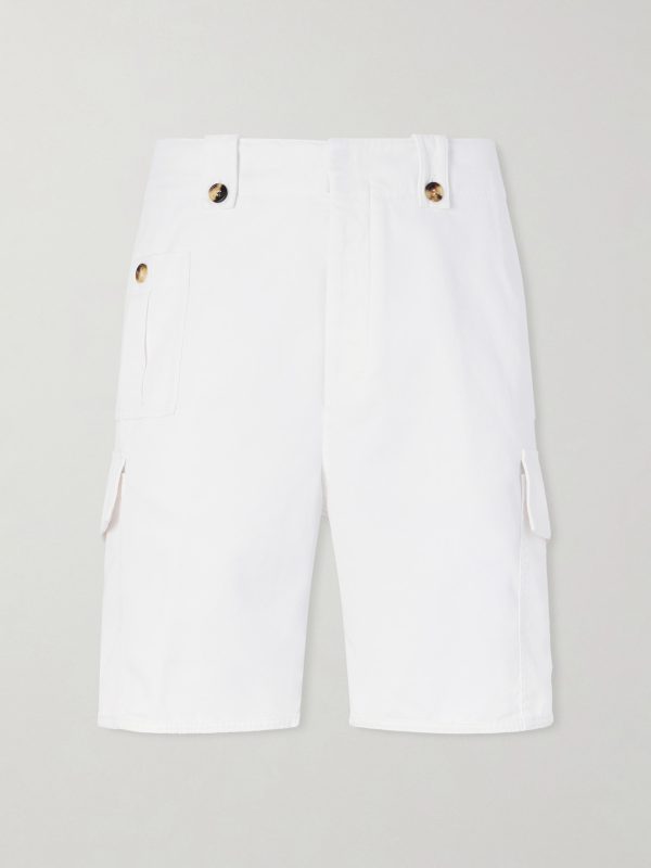 Straight-Leg Cotton-Twill Cargo Shorts Straight-Leg Cotton-Twill Cargo Shorts