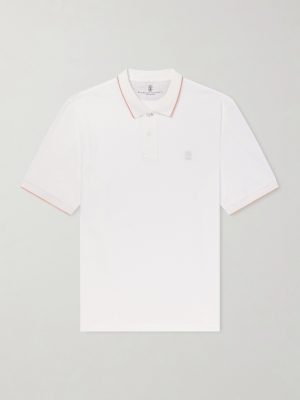 Logo-Embroidered Cotton Polo Shirt Logo-Embroidered Cotton Polo Shirt