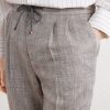 Straight-Leg Pleated Herringbone Trousers - CU Straight-Leg Pleated Herringbone Trousers - CU