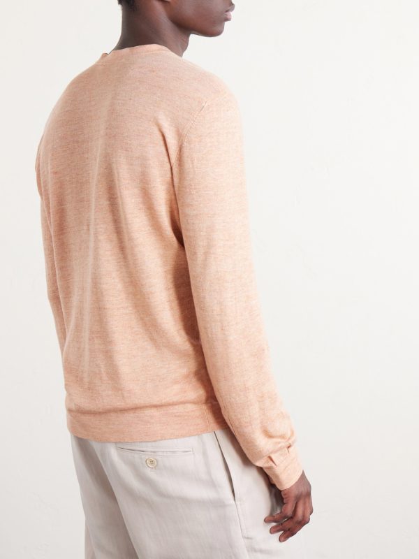 Linen and Cotton-Blend Cardigan - BK Linen and Cotton-Blend Cardigan - BK