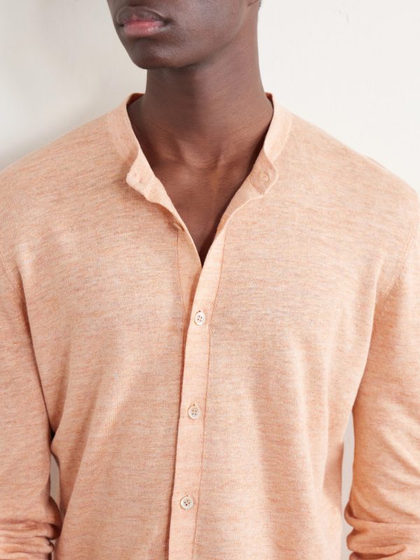 Linen and Cotton-Blend Cardigan - CU Linen and Cotton-Blend Cardigan - CU