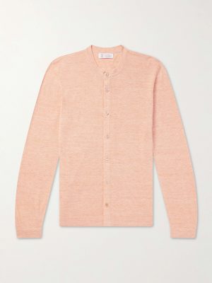 Linen and Cotton-Blend Cardigan
