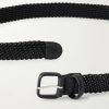 Leather-Trimmed Woven Belt - E1 Leather-Trimmed Woven Belt - E1