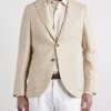 Houndstooth Linen and Silk-Blend Blazer - FR Houndstooth Linen and Silk-Blend Blazer - FR