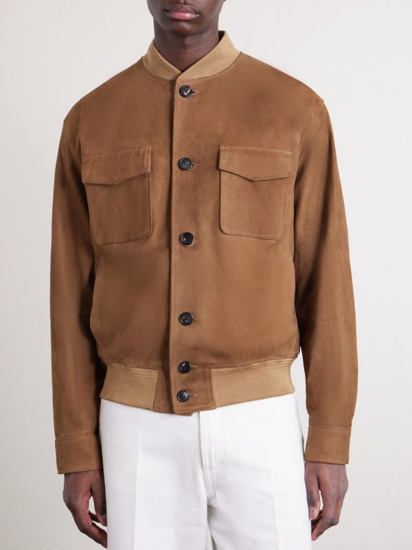 Suede Bomber Jacket - FR
