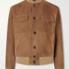 Suede Bomber Jacket