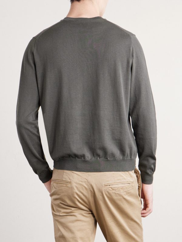 Cotton and Silk-Blend Sweater - BK Cotton and Silk-Blend Sweater - BK