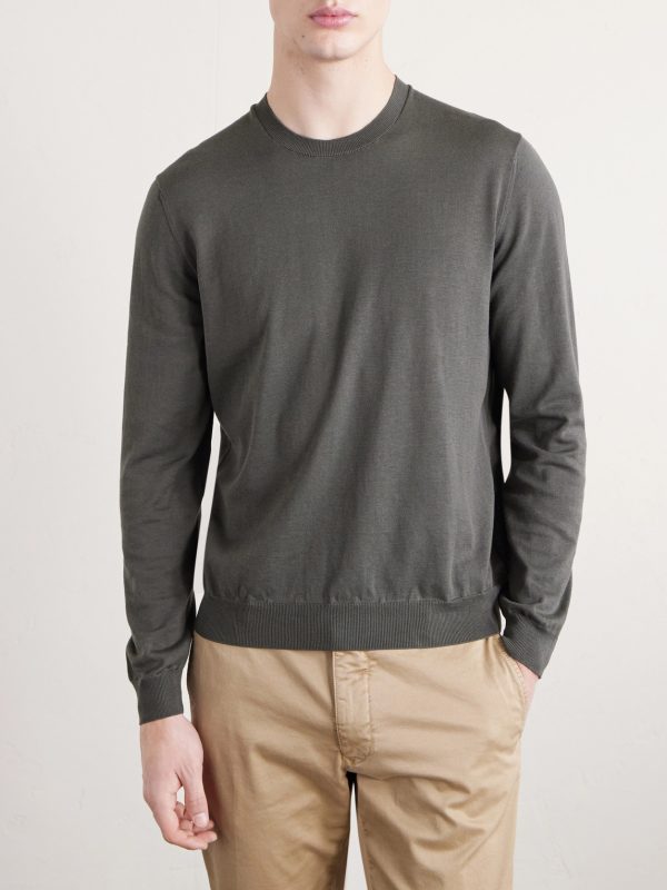 Cotton and Silk-Blend Sweater - FR Cotton and Silk-Blend Sweater - FR