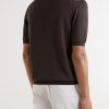 Cotton and Silk-Blend T-Shirt - BK Cotton and Silk-Blend T-Shirt - BK