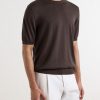 Cotton and Silk-Blend T-Shirt - FR Cotton and Silk-Blend T-Shirt - FR