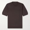 Cotton and Silk-Blend T-Shirt Cotton and Silk-Blend T-Shirt