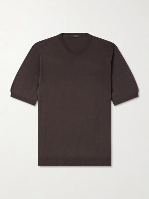 Cotton and Silk-Blend T-Shirt Cotton and Silk-Blend T-Shirt