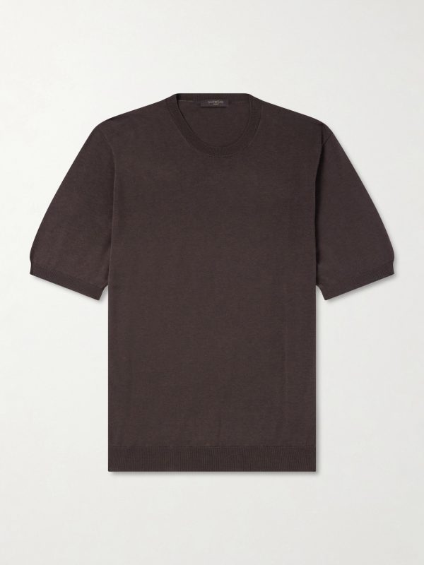 Cotton and Silk-Blend T-Shirt Cotton and Silk-Blend T-Shirt