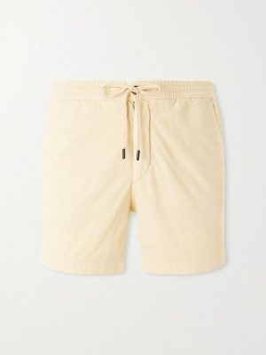 Straight-Leg Cotton-Corduroy Drawstring Shorts Straight-Leg Cotton-Corduroy Drawstring Shorts