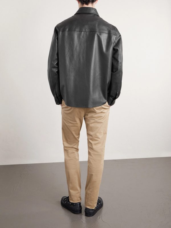 Leather Overshirt - BK Leather Overshirt - BK