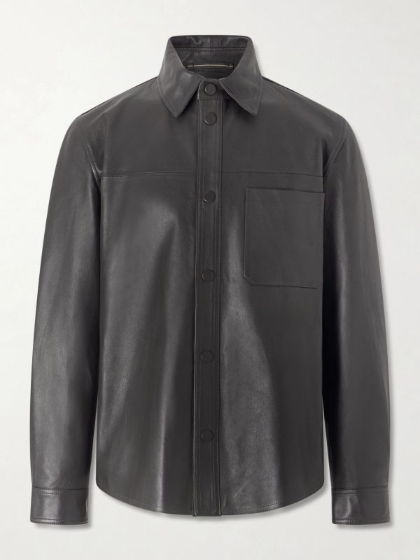 Leather Overshirt Leather Overshirt