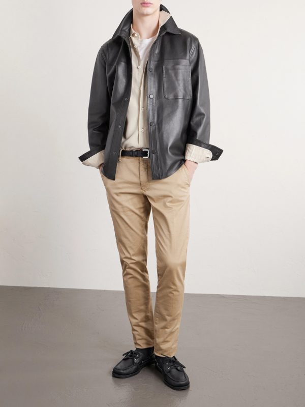 Leather Overshirt - OU Leather Overshirt - OU