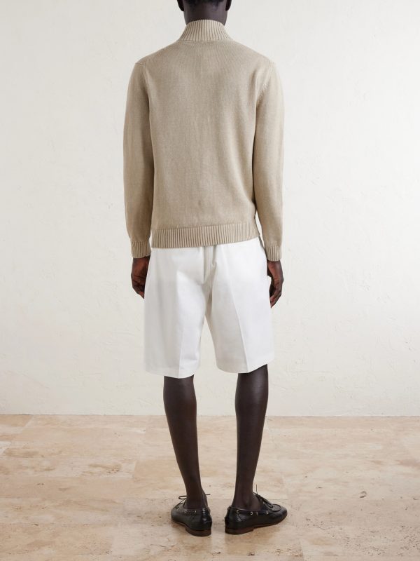 Linen and Cotton-Blend Cardigan - BK Linen and Cotton-Blend Cardigan - BK