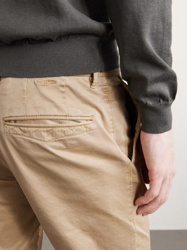 Slim-Fit Tapered Stretch-Cotton Gabardine Trousers - E1 Slim-Fit Tapered Stretch-Cotton Gabardine Trousers - E1