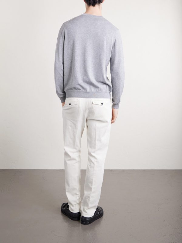 Tapered Pleated Stretch-Cotton and Linen-Blend Gabardine Trousers - BK Tapered Pleated Stretch-Cotton and Linen-Blend Gabardine Trousers - BK