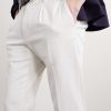 Tapered Pleated Stretch-Cotton and Linen-Blend Gabardine Trousers - E1 Tapered Pleated Stretch-Cotton and Linen-Blend Gabardine Trousers - E1