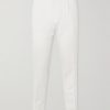 Tapered Pleated Stretch-Cotton and Linen-Blend Gabardine Trousers Tapered Pleated Stretch-Cotton and Linen-Blend Gabardine Trousers