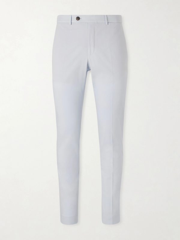 Tapered Stretch-Cotton Trousers Tapered Stretch-Cotton Trousers