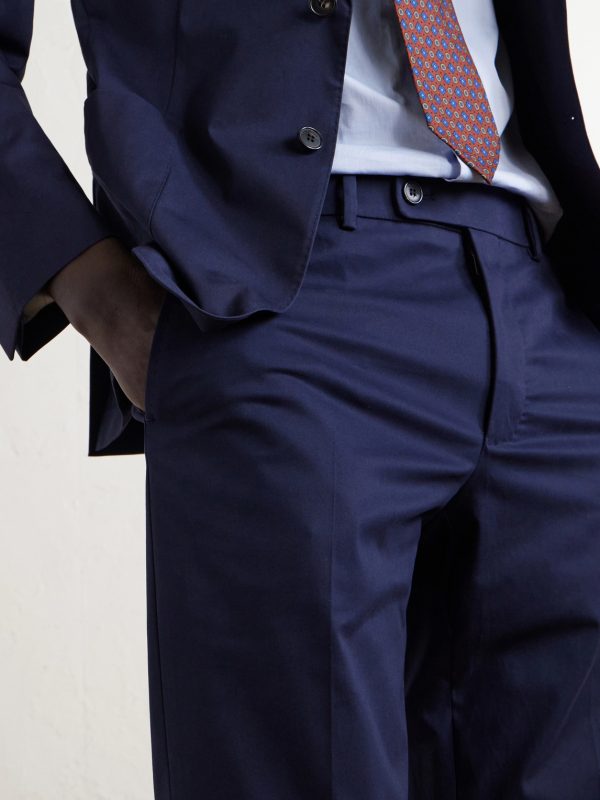 Tapered Stretch-Cotton Trousers - CU Tapered Stretch-Cotton Trousers - CU