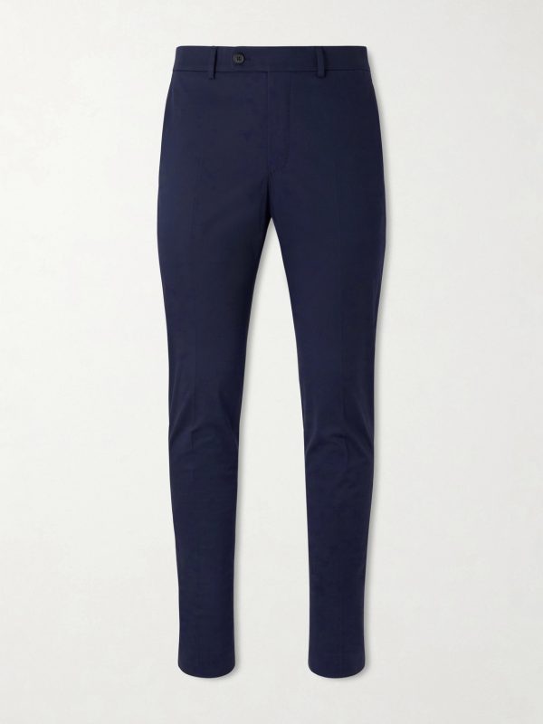 Tapered Stretch-Cotton Trousers Tapered Stretch-Cotton Trousers