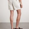 Straight-Leg Cotton-Corduroy Drawstring Shorts - BK Straight-Leg Cotton-Corduroy Drawstring Shorts - BK