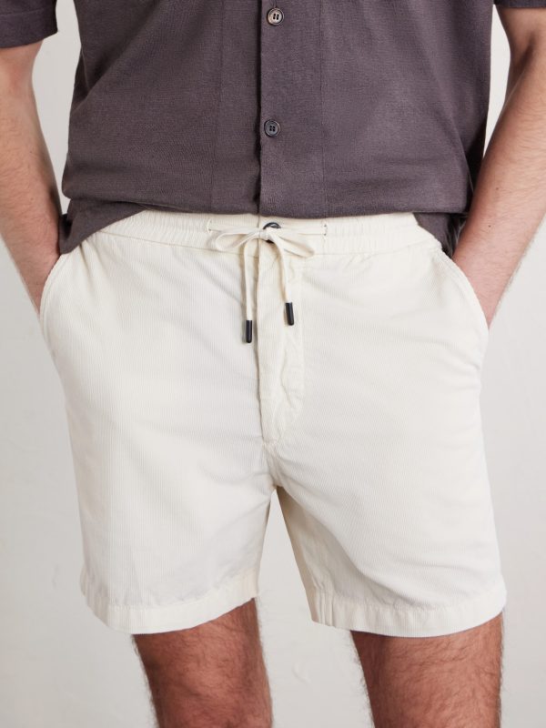 Straight-Leg Cotton-Corduroy Drawstring Shorts - CU Straight-Leg Cotton-Corduroy Drawstring Shorts - CU