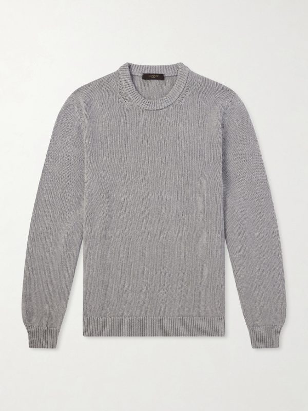 Slim-Fit Cotton Sweater
