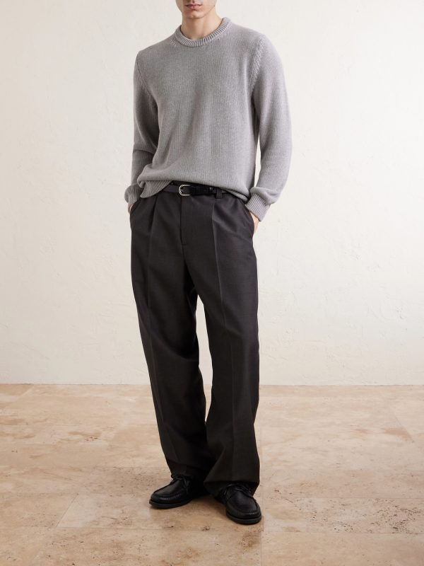 Slim-Fit Cotton Sweater - OU