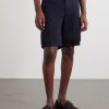 Straight-Leg Cotton and Linen-Blend Shorts - FR