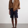 Straight-Leg Cotton and Linen-Blend Shorts - OU