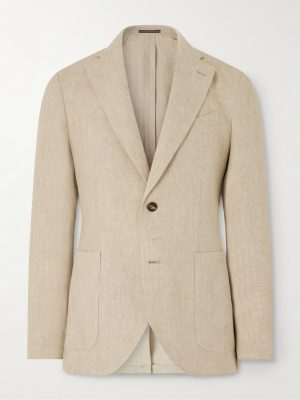 Slim-Fit Linen Suit Jacket Slim-Fit Linen Suit Jacket