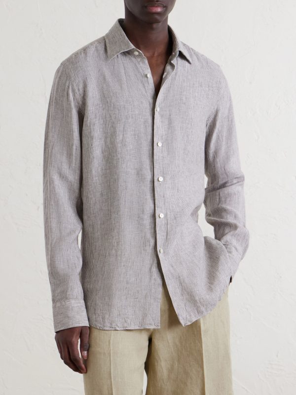 Striped Linen Shirt - FR Striped Linen Shirt - FR