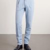 Tapered Pleated Cotton-Blend Gabardine Trousers - FR Tapered Pleated Cotton-Blend Gabardine Trousers - FR