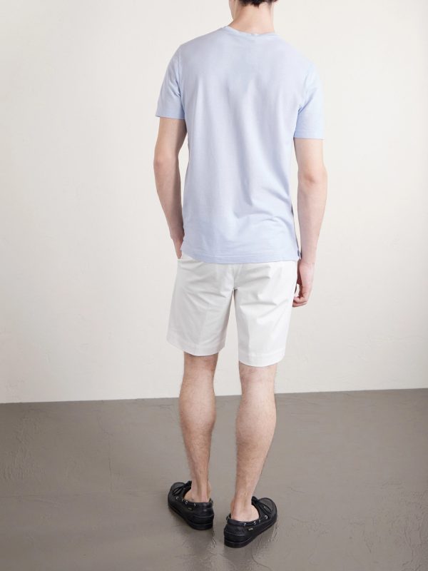 Slim-Fit Cotton-Blend Gabardine Chino Shorts - BK