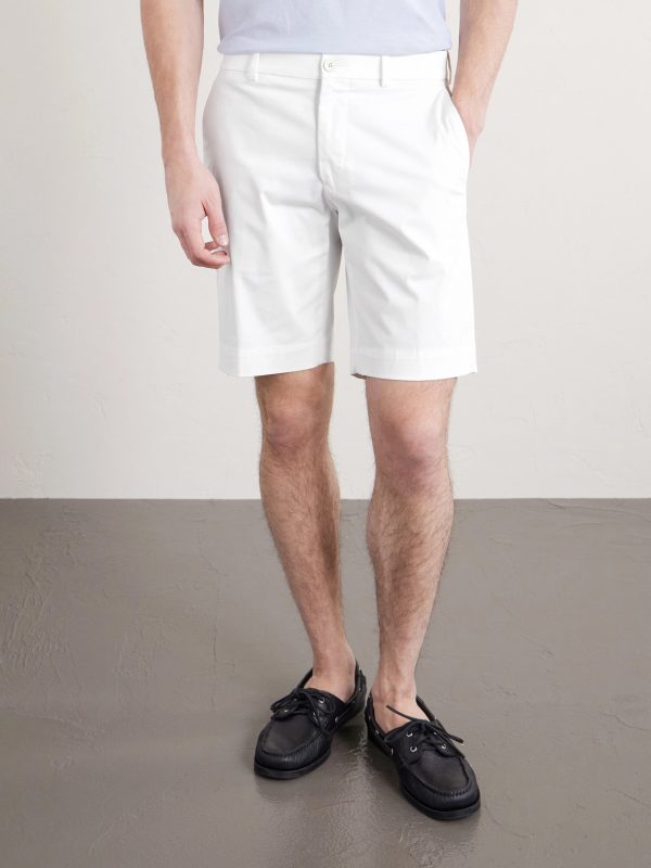 Slim-Fit Cotton-Blend Gabardine Chino Shorts - FR