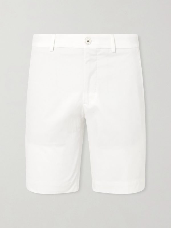 Slim-Fit Cotton-Blend Gabardine Chino Shorts