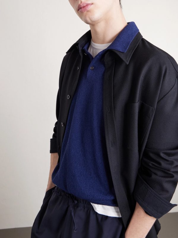 Slim-Fit Cotton-Blend Terry Polo Shirt - CU Slim-Fit Cotton-Blend Terry Polo Shirt - CU