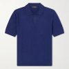 Slim-Fit Cotton-Blend Terry Polo Shirt Slim-Fit Cotton-Blend Terry Polo Shirt