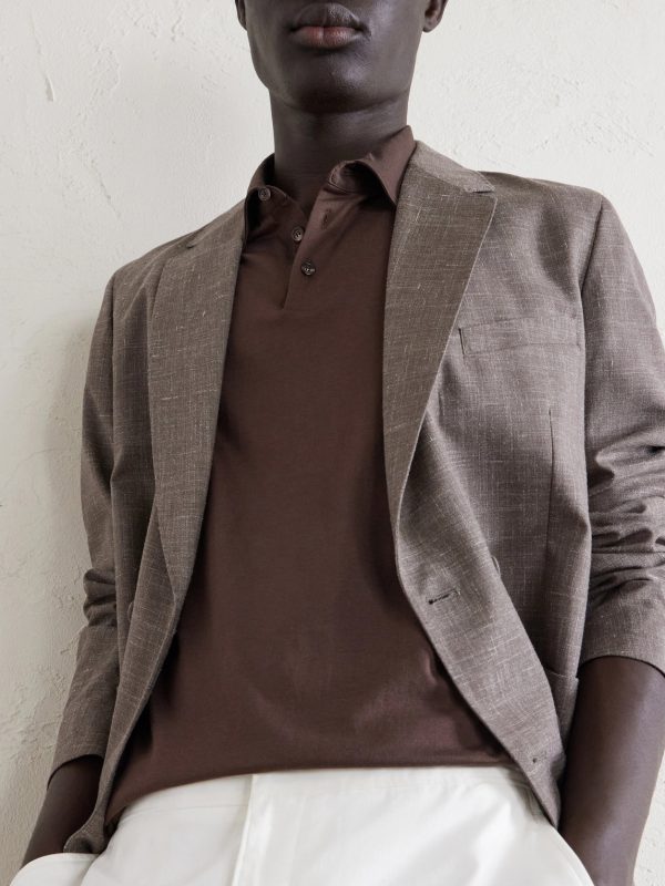 Cotton and Silk-Blend Jersey Polo Shirt - CU Cotton and Silk-Blend Jersey Polo Shirt - CU