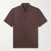 Cotton and Silk-Blend Jersey Polo Shirt Cotton and Silk-Blend Jersey Polo Shirt